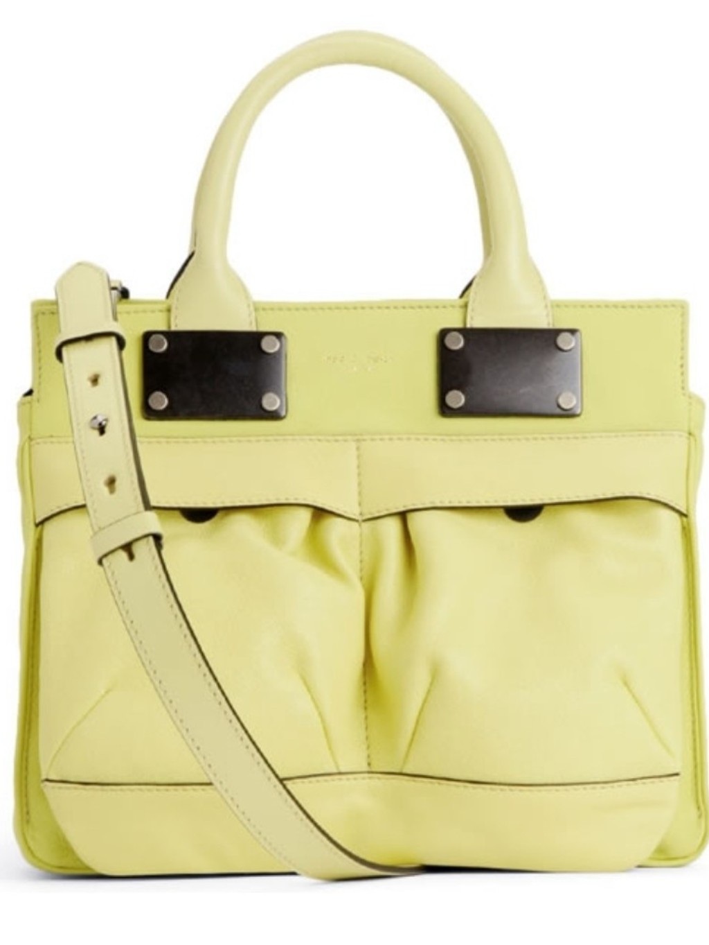 Rag & Bone Butter Yellow Leather Pilot Crossbody Bag